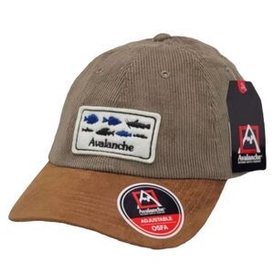 New Mens Avalanche Snapback Cap Adjustable Hat Brown‎ NWT